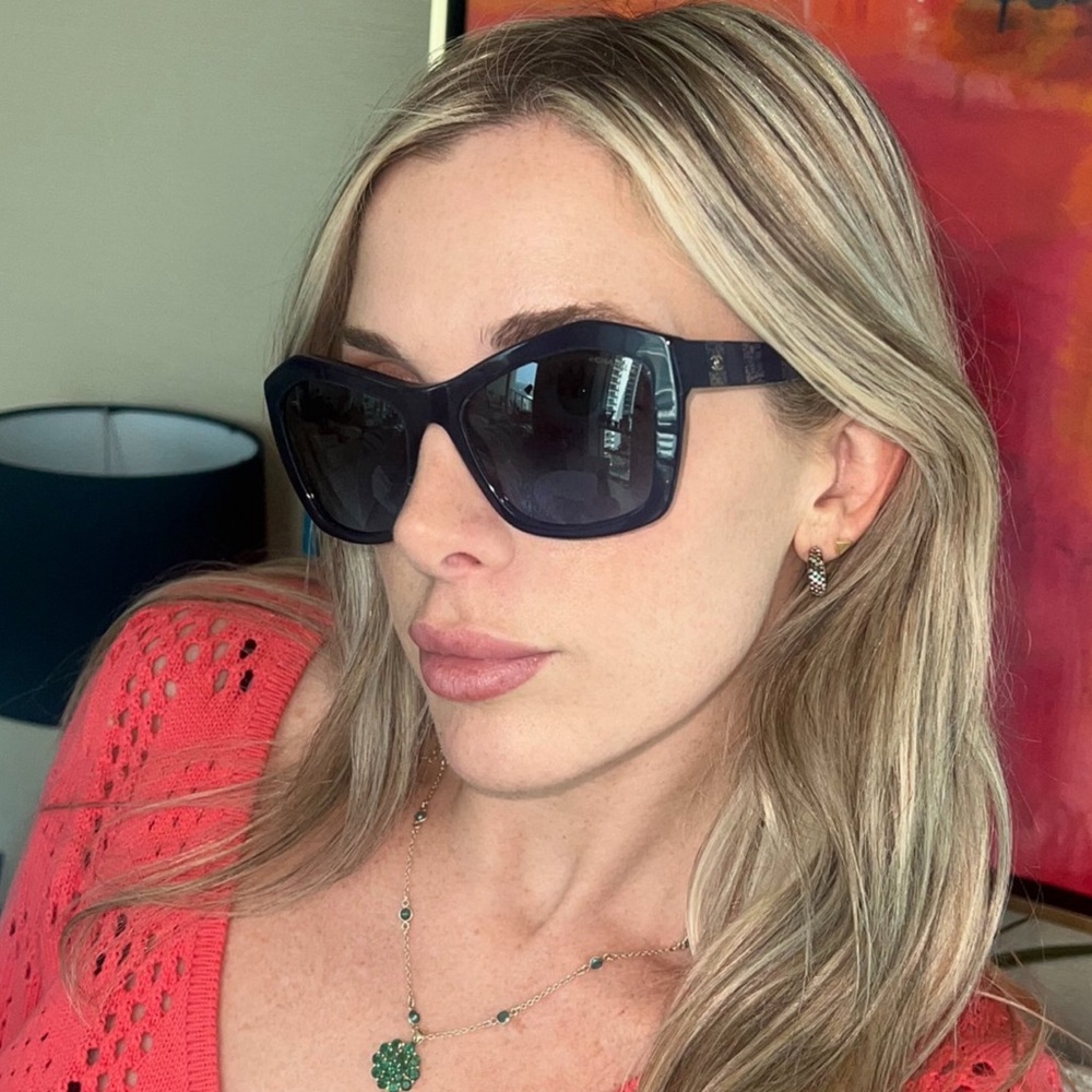 Blue Chanel Sunglasses AUTHENTIC - Picture 4 of 12